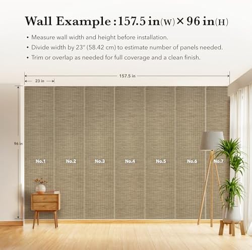 GoDear Design Faux Grasscloth Wallpaper, Tranquility - Image 6