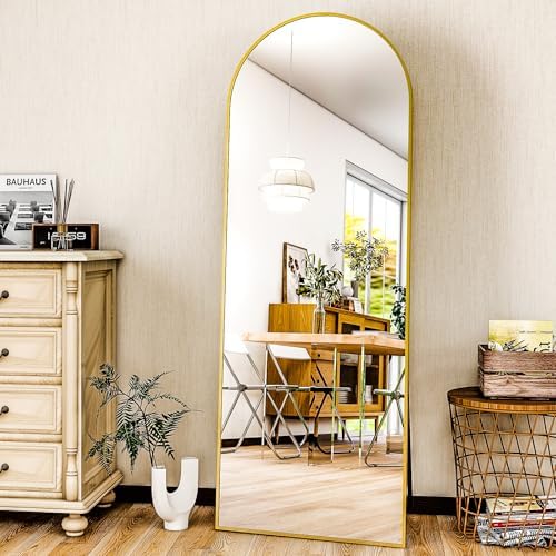 HARRITPURE 59"x16" Arched Full Length Mirror, Arch Floor Mirror - Image 6
