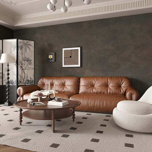 JSEVEM 48"×197" Large Size Extra Wide Thick Dark Brown Tan Grey Rusty Concrete - Image 6