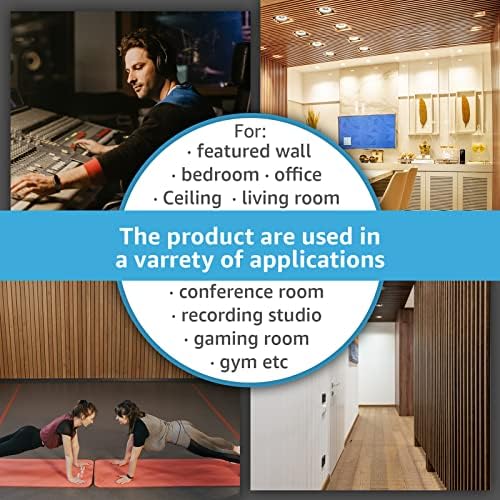 Art3d 2-Pack 3D Fluted Wood Sound Absorbing Slat Wall Panel, Matte Black - Image 6