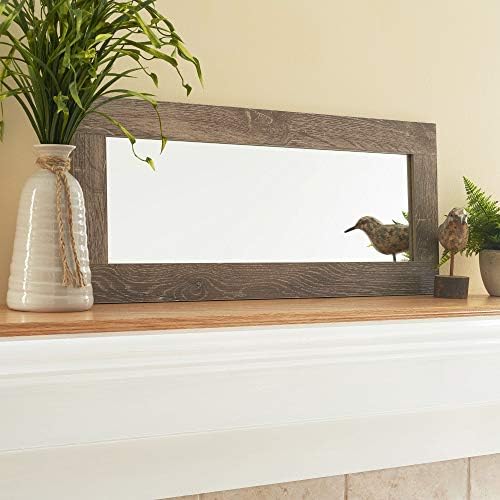 Household Essentials 8078-1 Ashwood Rectangular Wall Mirror - Image 5