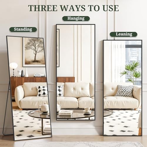 Mirror Full Length 64"x21", Rectangle Full Body Floor Mirrors - Image 6