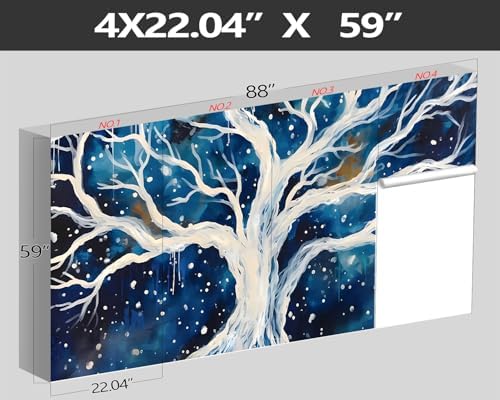 XMPMBM-Graffiti Art backsplash Large Decorative Wallpaper Watercolor Tree - Image 4