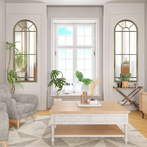 HQiJun Wall Mirror Window Decorative Mirrors Arched Farmhouse - Image 7