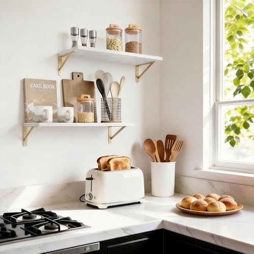 Fixwal 2pcs 10 in Deep Floating Shelves - Image 7
