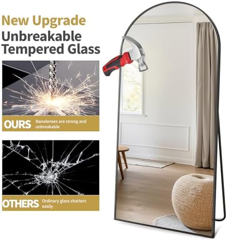 Dewfig Arched Full Length Mirror - Image 6