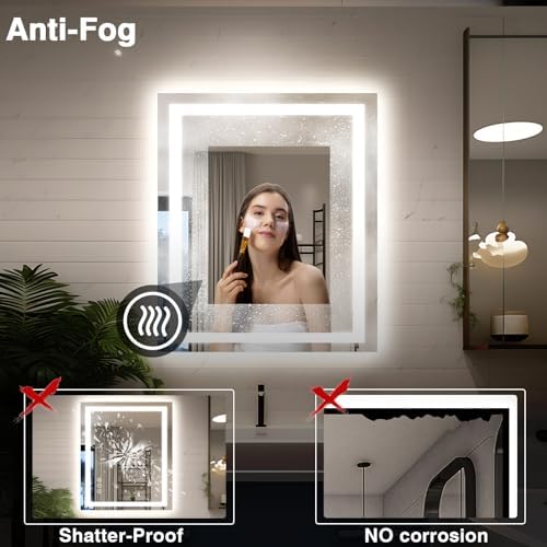 EchosLife 30"x36" LED Bathroom Mirror - Image 6