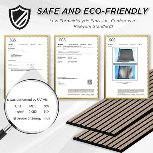 SMARTSTANDARD 2 Pack 106" x 12.6" Wood Slat Wall Panels - Image 7