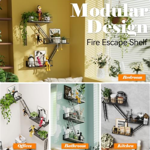 Fire Escape Shelf- New York Industrial Metal Shelf - Image 7