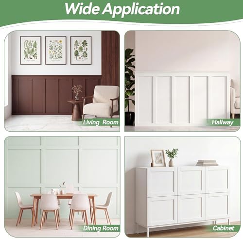 80'' L X 47'' W MDF Board and Batten Wall Panel Kits Paintable - Image 6