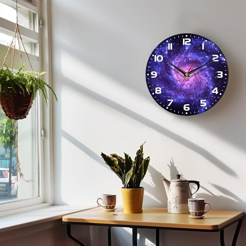 Wall Clock, 10 Inch Silent Non-Ticking Home Kitchen Decor, Battery Operated - Image 6