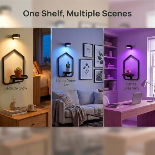 2 Pack Wall Mounted Plant Shelf - Image 6