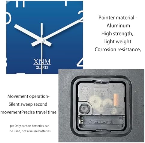 XNM 2 Pack Wall Clock 8 Inch Small Wall Clocks Battery Operated - Image 7