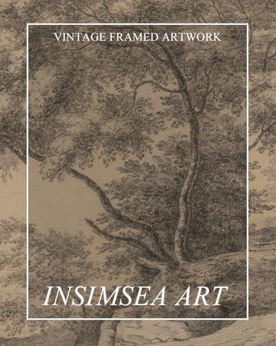 InSimSea Extra Large Framed Vintage Wall Art, Woodland Landscape - Image 7