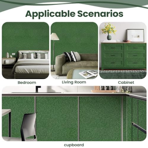 Dark Green Peel and Stick Wallpaper - Image 7