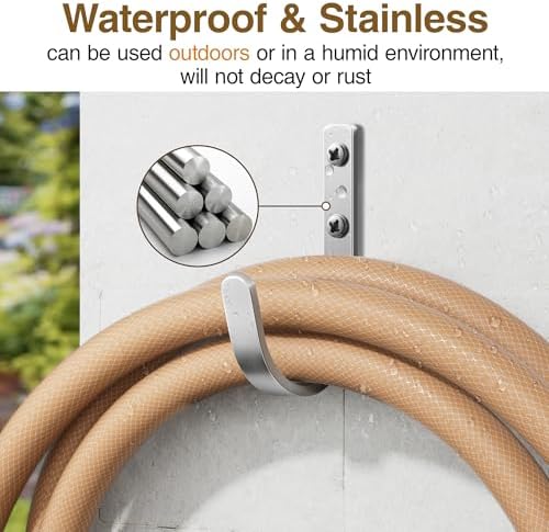 22LB Wall Hooks for Hanging Towel/Coat, Brushed Nickel 5 Pack - Image 7