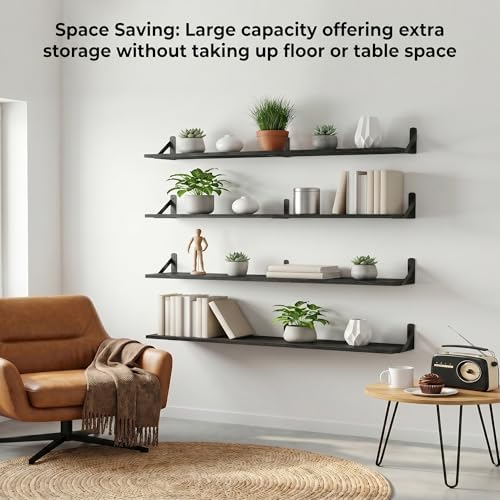 Long Wall Shelf, Large Floating Shelves - Image 7