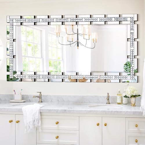 Chende Rectangular Elegant Living Room Mirror - Image 6