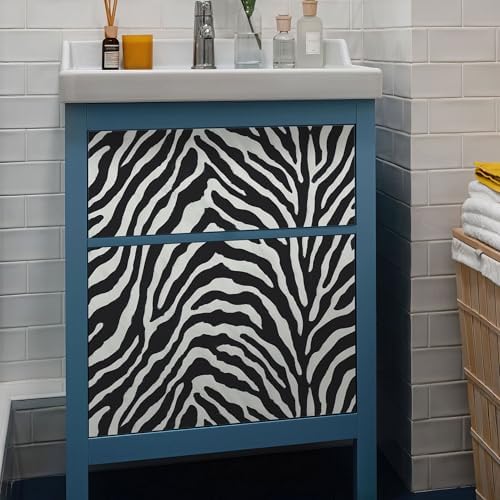 FLFK Peel and Stick Wallpaper Zebra Print 16" x 64" Removable Wall Paper - Image 6