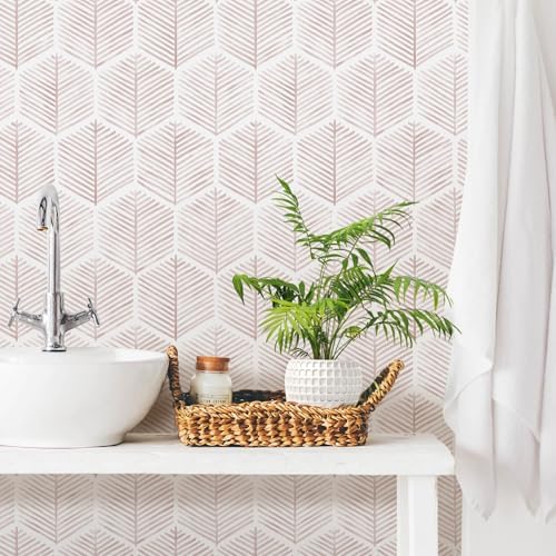 MelunMer Modern Peel and Stick Wallpaper Boho Contact Paper 17.3''×197'' - Image 6