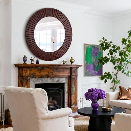 Chende 42'' Large Circle Mirror - Image 7