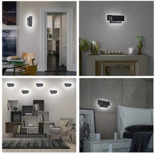 Ralbay 24W Black Wall Sconces Indoor Modern LED Wall Light - Image 7