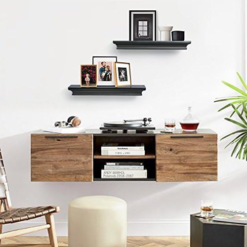 AHDECOR Black Floating Shelves, Modern Wall-Mounted Shelves - Image 6