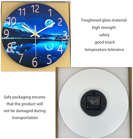 Glass Wall Clocks Battery Operated 16 Inches or Larger - Image 6
