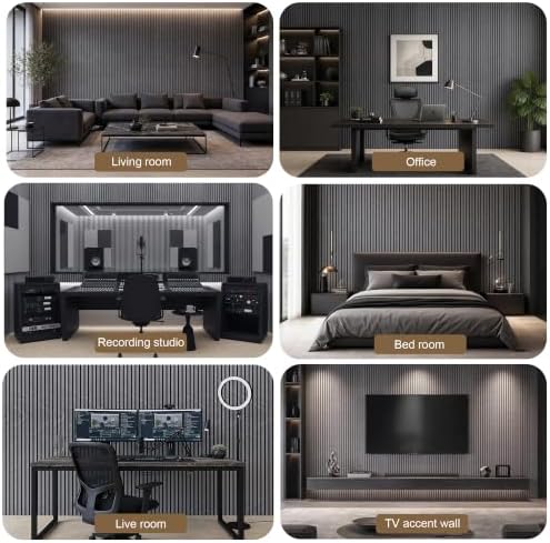 2 Pack 47.2" × 23.6" Wood Slat Acoustic Wall Panels - Image 7