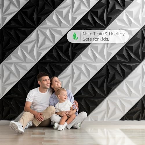 Sonicism Wall Panels 32Pack 3D Wall Panels 0.7"x11.8"x11.8"Creative Cutting - Image 6