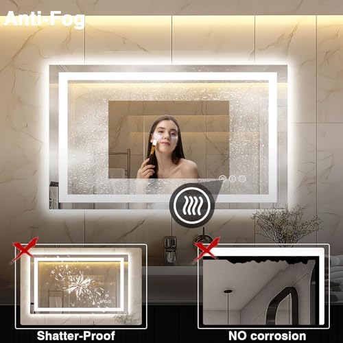EchosLife 40"x24" LED Bathroom Mirror - Image 6
