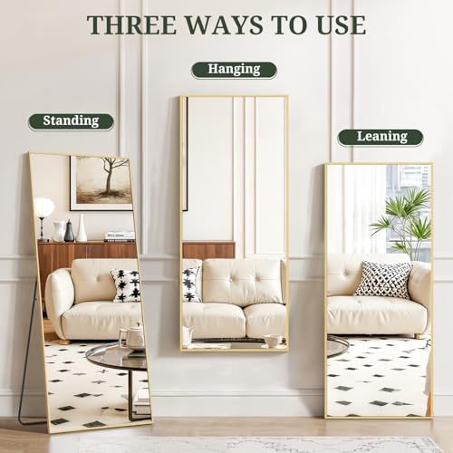 Mirror Full Length 56"x21", Rectangle Full Body Floor Mirrors - Image 6