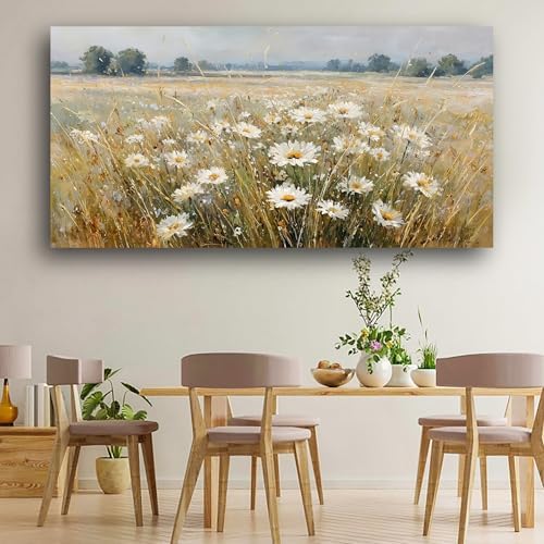 Abstract White Flower Landscape Picture Canvas Art Hanging Living Room Dining - Image 7