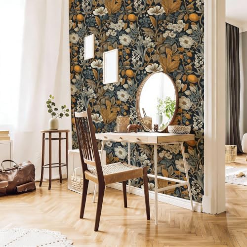 Stickorama Vintage Floral Peel and Stick Wallpaper Self Adhesive 17.72" x - Image 7
