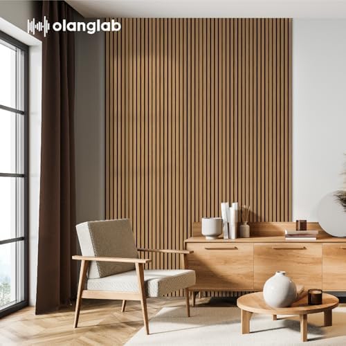 Olanglab Wood Panels for Wall 4Pack 94.5"x12.6" Cherry Toned - Image 7