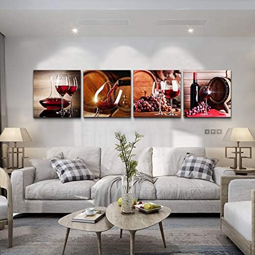 Kitchen Wall Art for dining room Wall Decor Still life wine Fruit goblet Canvas - Image 6