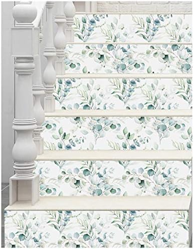 HAOKHOME Green Wallpaper Peel and Stick Botanical Bathroom 17.3in x 32.8ft - Image 6