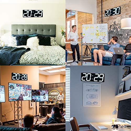Goetland 18 inch Oversized Digital Wall Clock LED Modern Large Display - Image 6