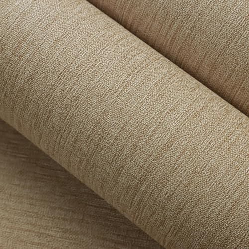 Livebor Grasscloth Peel and Stick Wallpaper Beige Brown Textured Contact Paper - Image 6