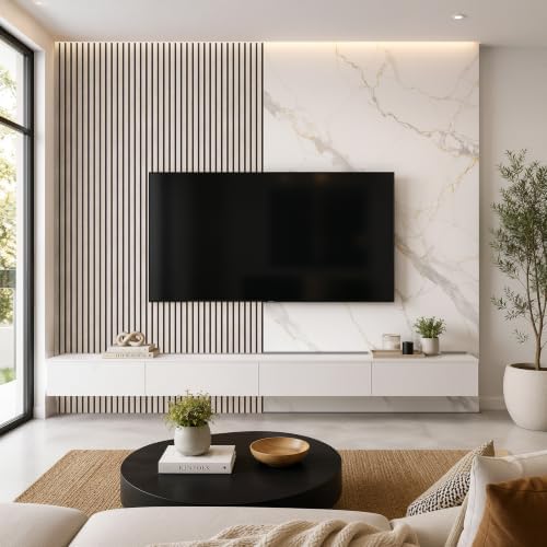 Acoustic Wood Slat Wall Panels, 106”H x 12.6”W - Image 7