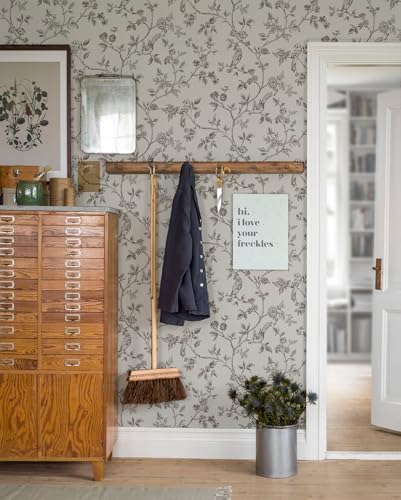 Orainege Vintage Floral Wallpaper Peel and Stick Wallpaper - Image 7