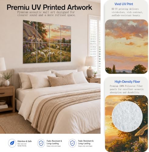 peaudny Self-Adhesive Art wall Acoustic Panels - Image 7