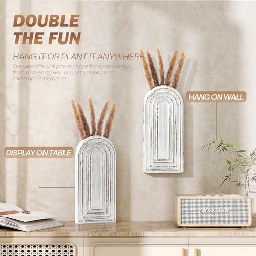 EOSAHR Wall Vase: Wall Planter for Indoor Plants & Fake Flowers - Image 5