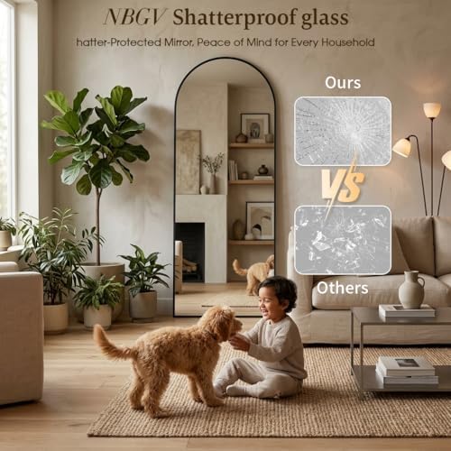 70"x27" Floor Mirror Full Length, Arched Full Length Mirror - Image 6