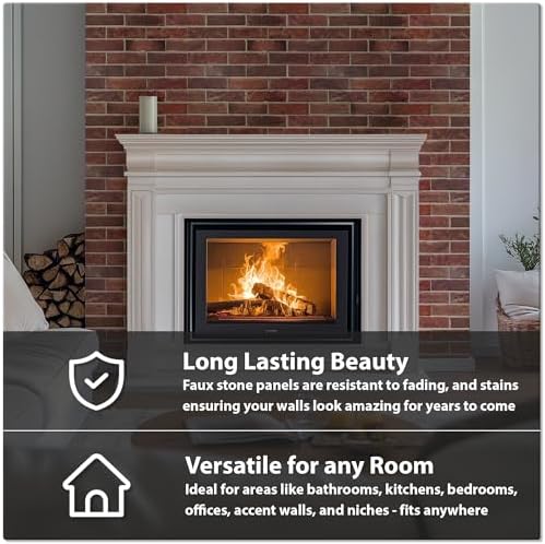 Sample 3D Faux Brick Wall Panel, Material & Finish Preview - Image 6