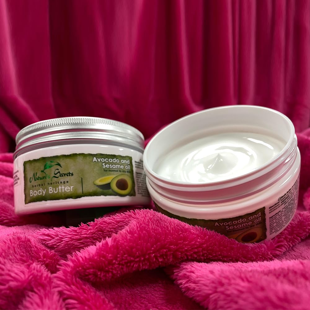 Nature's Secrets Herbal Heritage Body Butter Avocado and Sesame Oil for all skin types, 200ml