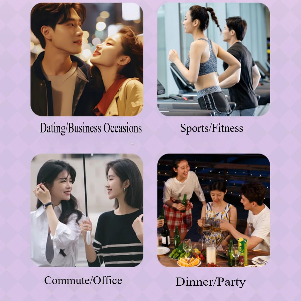 Mini Ice Cube Cooling Solid Perfume Balm - Refreshing Fruity Scent with Shimmer Highlighter, Long-Lasting Fragrance & Odor Neutralizer for Women (Portable Skin Glow) (Sparkling Grape Fizz)