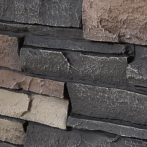 6-Pack Faux Stone Wall Panels, Exterior Interior, Urban Slate - Image 6