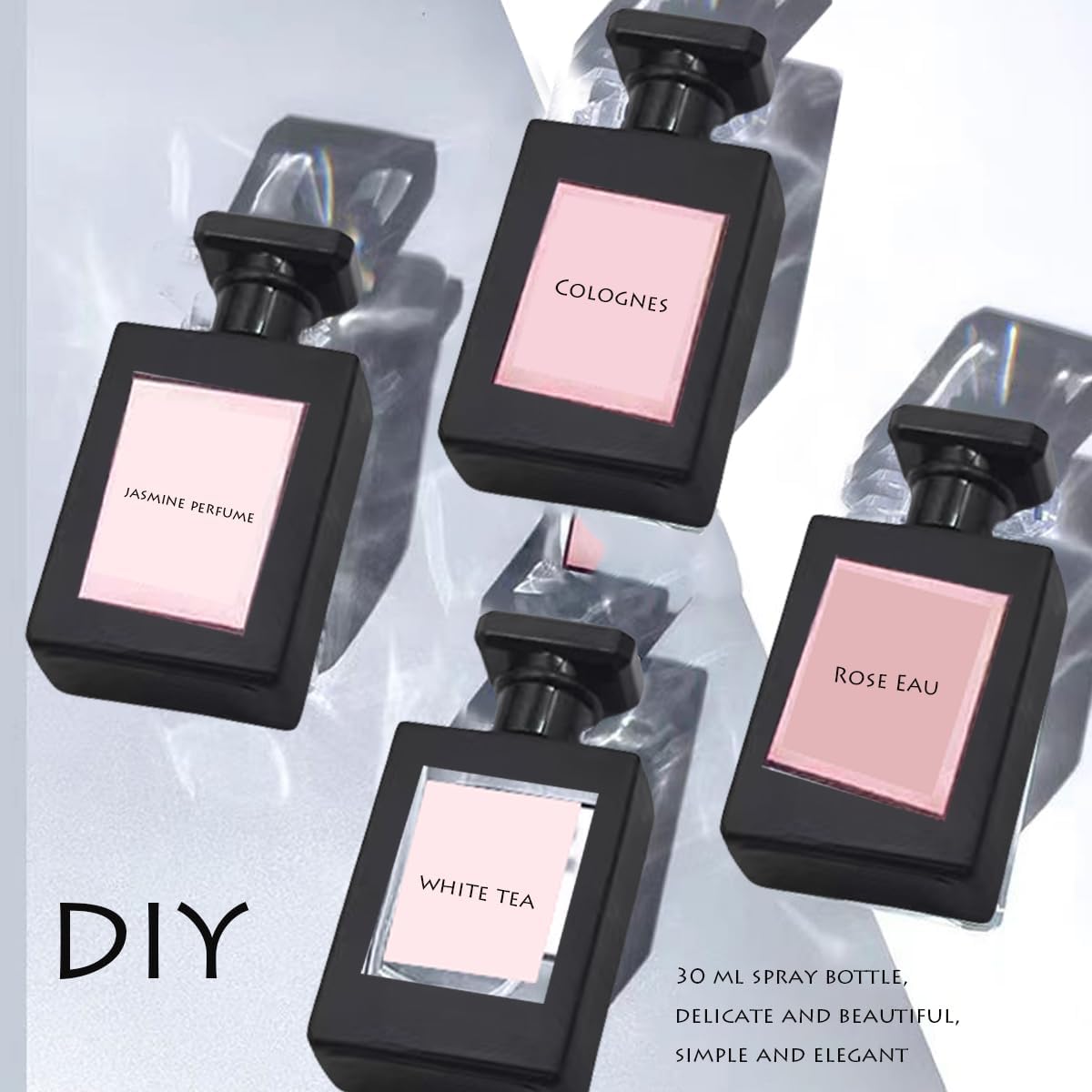 3 Pcs Perfume Bottle Atomizers,1 oz Refillable Fine Mist Sprayer Empty Fragrance Bottles Portable Travel Perfume Dispenser Containers for Essential Oil perfumery(30ml)