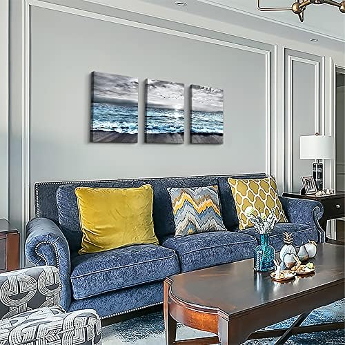 DZRWUBHS Large 3 Piece Framed Canvas Wall Art - Image 6